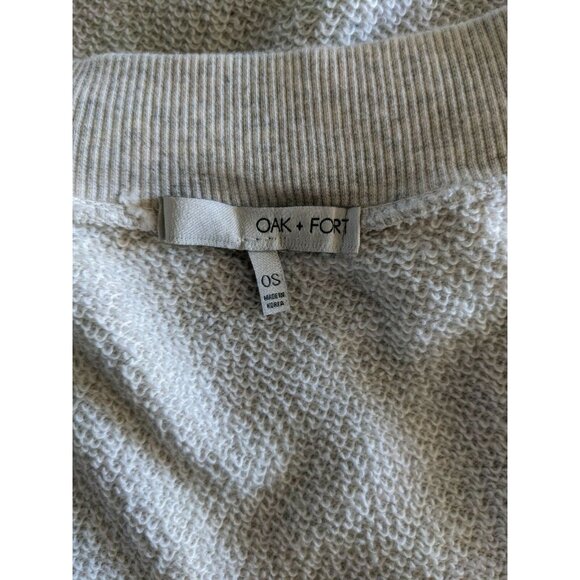 Oak+Fort Women Long Tunic Vest Sweater Dress Gray Knit Made In Korea Size OS - Picture 5 of 7